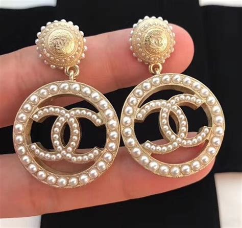 chanel earrings david jones|Earrings in gold and diamond .